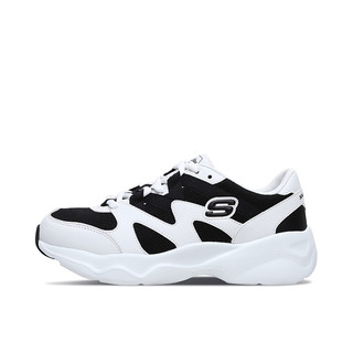 SKECHERS 斯凯奇 D'lites Airy 女子休闲运动鞋 88888162/WBK 黑白 36