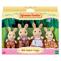 Sylvanian Families 森贝儿家族 森林牛奶兔家族公仔套装 4108