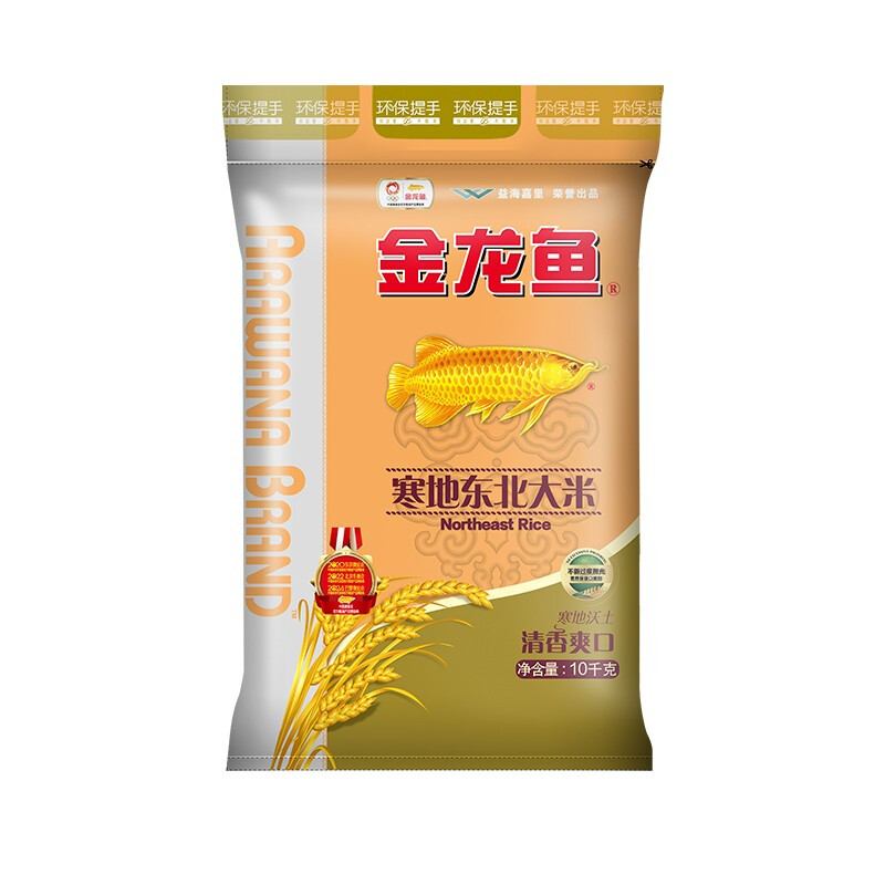 88VIP：金龙鱼 大米 寒地东北大米4kg*1包盘锦大米生态米经典圆粒米