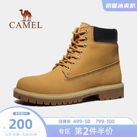 CAMEL 骆驼 户外大黄靴女马丁靴男加厚经典工装靴潮百搭高帮户外鞋10061