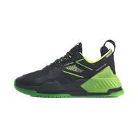 LI-NING 李宁 001系列 T2000 男子休闲运动鞋 AGLQ019-4 标准黑/荧光嫩绿 43