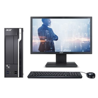 acer 宏碁 商祺 SQX4650 21.5英寸 台式机 黑色(酷睿i5-7400、GT720、4GB、1TB HDD、风冷)