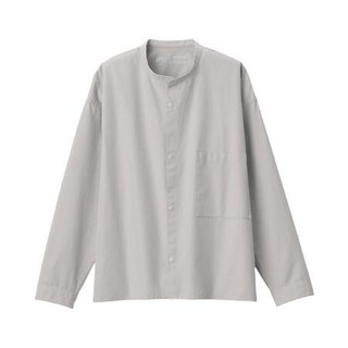 MUJI 无印良品 女士立领长袖衬衫 BCB15A0S 灰色 XS-S