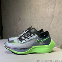 ZoomX Vaporfly Next%鸳鸯网纱透气男女夏季运动跑步鞋 黑绿 41