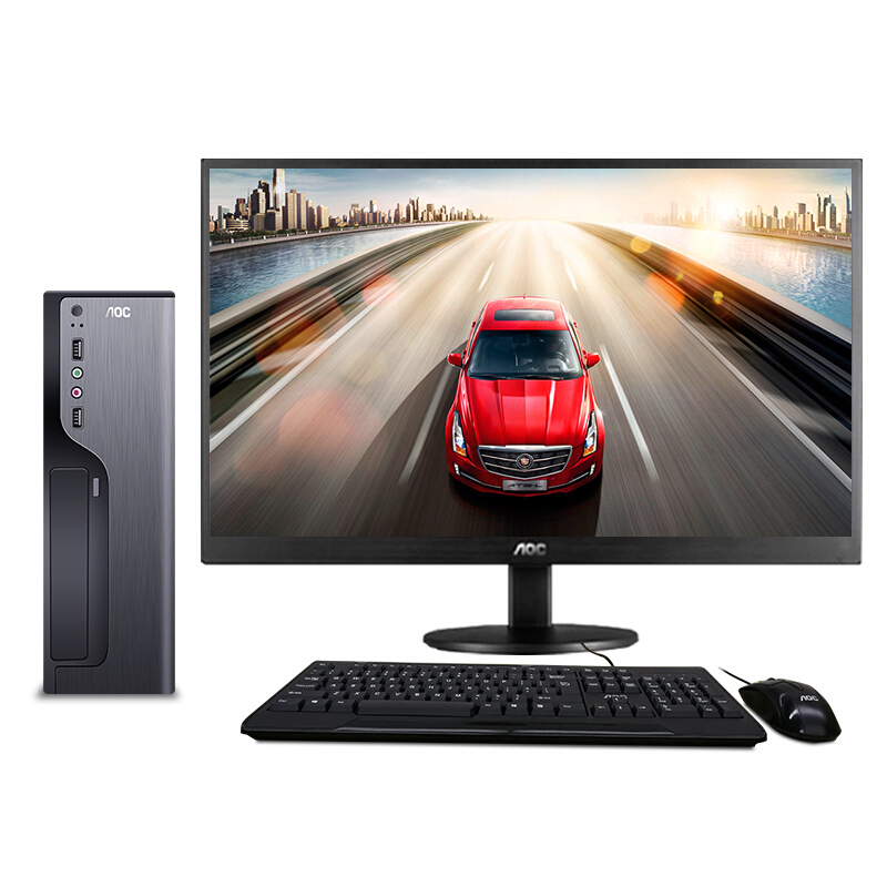 AOC 荣光 810 21.5英寸 台式机 黑色(酷睿i5-8400、核芯显卡、8GB、480GB SSD、风冷)