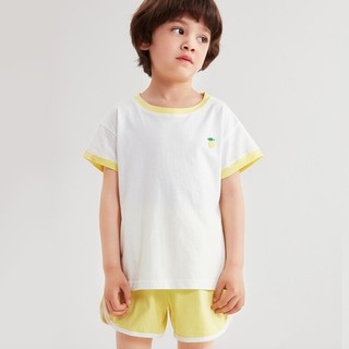 lemonkid 柠檬宝宝 儿童纯棉T恤短裤 两件套