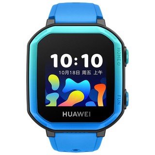 HUAWEI 华为 儿童手表 3S 智能手表 42mm 蓝色塑胶表壳 冰山蓝硅胶表带 (北斗、GPS)