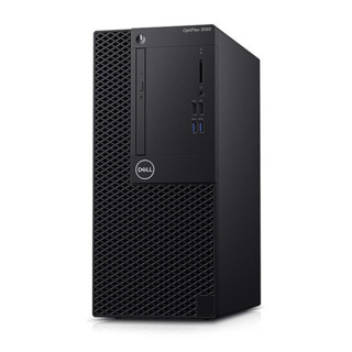 DELL 戴尔 OptiPlex 3060MT 八代酷睿版 21.5英寸 商务台式机 黑色 (酷睿i3-8100、核芯显卡、8GB、256GB SSD、风冷)