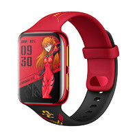 OPPO Watch EVA限定版 eSIM智能手表 46mm 红色 红色橡胶表带(GPS、北斗、NFC)
