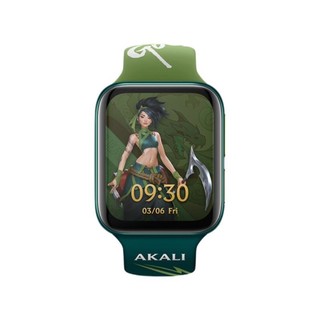 OPPO Watch 英雄联盟限定版 eSIM智能手表 46mm 暗影绿 不锈钢 暗影绿橡胶表带（GPS、北斗、NFC）