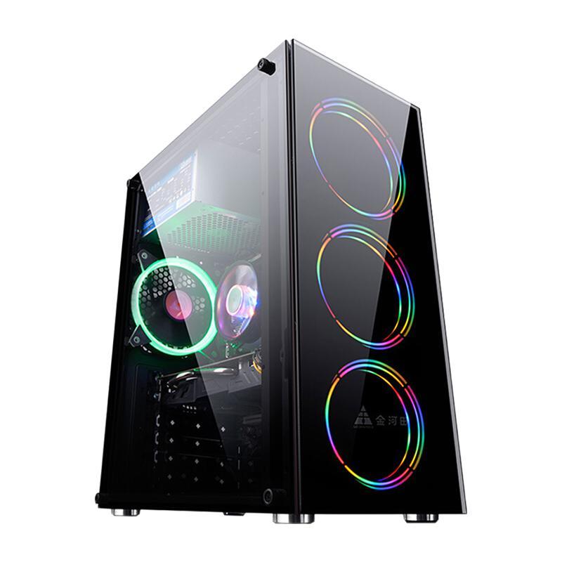 Cooyes 酷耶 KY15 台式机 黑色(至强E5-2660、RX 580 8G、16GB、240GB SSD+1TB HDD、风冷)