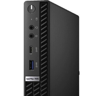 DELL 戴尔 OptiPlex 7080 MFF 精悍版 台式机 黑色(酷睿i5-10500T、核芯显卡、4GB、256GB SSD、风冷)