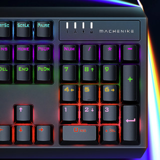MACHENIKE 机械师 K31 104键 有线机械键盘 黑色 MEN 青轴 混光