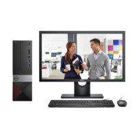 DELL 戴尔 成就 3470 21.5英寸 台式机 黑色(奔腾G5420、核芯显卡、4GB、1TB HDD、风冷)