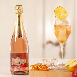 henkell汉凯henkell君来桃红起泡酒750ml单瓶装德国进口葡萄酒红酒