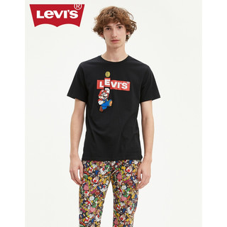 LEVI 'S X SUPER MARIO 联名系列 春季男士短袖T恤22491-0707 黑色 S