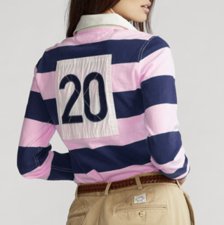 拉夫劳伦RALPH LAUREN 拉尔夫·劳伦 Pink Pony系列 女士长袖POLO衫 WMPOKNIN6820371 条纹 XS