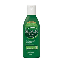 Selsun SELSUN Green 氨基酸清爽控油舒缓去屑止痒洗发水200ml 绿瓶