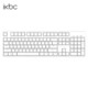 iKBC C104 104键 有线机械键盘 正刻 白色 Cherry茶轴 无光