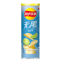 Lay's 乐事 LAY’S) 无限薯片 青柠味104g罐装(休闲零食)