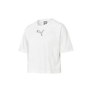 PUMA 彪马 女子 基础系列 HER Crop Tee 短袖T恤 845965 02 白