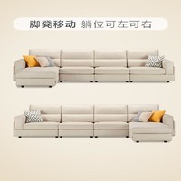 CHEERS 芝华仕 顾家家居简约现代布艺沙发小户型科技布可拆洗客厅家具组合2068