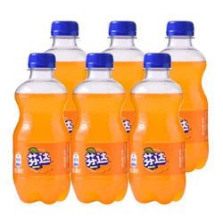 Fanta 芬达 橙味 汽水 碳酸饮料 300ml*6瓶