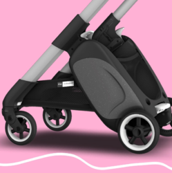 BUGABOO 博格步 Ant系列 婴儿推车 银架莓果粉蓬麻灰座 亚麻款