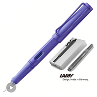 LAMY 凌美 safari狩猎者系列 F尖+T10黑色墨水胆 紫罗兰