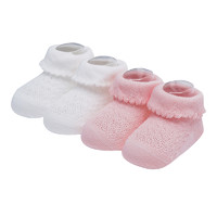 Purcotton 全棉时代 婴儿地板袜新生宝宝防滑学步鞋款袜子2双装