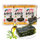ZEK 韩国原装进口  ZEK橄榄油海苔 紫菜包饭寿司即食烤海苔 儿童零食年货必备4g*3包