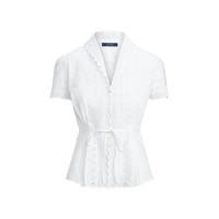 RALPH LAUREN 拉尔夫·劳伦 女士短袖衬衫 WMPOSHTNN820020 白色 6