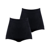 INUJIRUSHI 犬印本铺 SH2515L 产后收腹内裤 2条装 M 黑色
