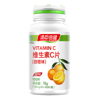 BY-HEALTH 汤臣倍健 维生素C片 甜橙味 78g*2瓶