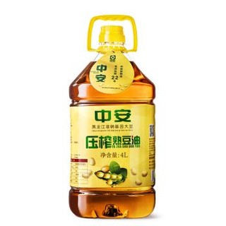 中安 压榨熟豆油 4L