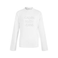 Calvin Klein Jeans 卡尔文·克莱恩牛仔 女士圆领长袖T恤 J214737 白色 XS