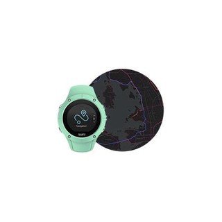 SUUNTO 颂拓 Spartan颂拓斯巴达 Trainer WHR 智能手表 46mm 绿色表壳 绿色硅胶表带（GPS、心率监测）