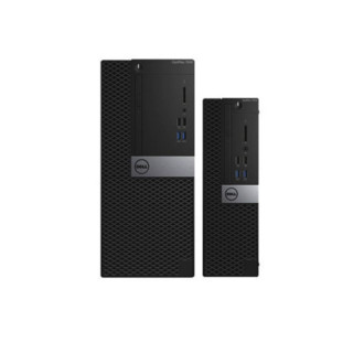 DELL 戴尔 OPtiPlex 7060 SFF 八代酷睿版 27英寸 商务台式机 黑色 (酷睿i5-8500、核芯显卡、4GB、1TB HDD、风冷)