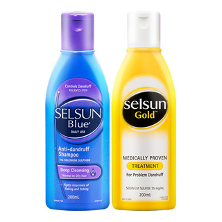 Selsun blue 洗发水套装 (强效去屑+控油去屑)