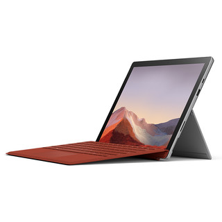 Microsoft 微软 Surface Pro 7 12.3英寸 Windows 10 平板电脑+波比红键盘(2736*1824dpi、酷睿i5-1035G4、8GB、128GB SSD、WiFi版、亮铂金、VDV-00009)
