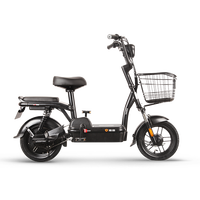 Yadea 雅迪 小金果 电动自行车 TDT1220Z 48V12AH锂电池 黑色