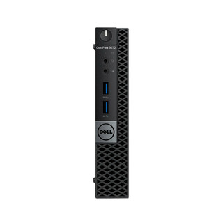 DELL 戴尔 OptiPlex 3070 MFF 九代酷睿版 商用台式机 黑色 (酷睿i5-9500、核芯显卡、4GB、128GB SSD、风冷)