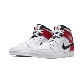 AIR JORDAN 正代系列 Air Jordan 1 Mid 男子篮球鞋 554724-116 白红 41