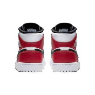 AIR JORDAN 正代系列 Air Jordan 1 Mid 男子篮球鞋 554724-116 白红 41