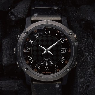 GARMIN 佳明 Fenix 5 Plus 智能手表 47mm 黑色钛合金表壳 黑色硅胶表带 (GPS、北斗)