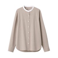 MUJI 无印良品 女士长袖衬衫 BCB14C0A 浅棕色 L