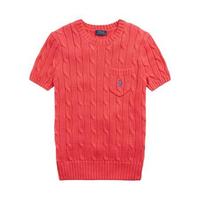 RALPH LAUREN 拉尔夫·劳伦 女士圆领短袖针织衫 WMPOSWENC020010 粉红色 L