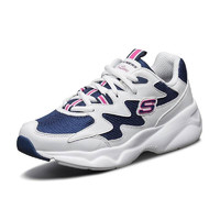 SKECHERS 斯凯奇 D'Lites Airy 女子休闲运动鞋  白/蓝/粉 36