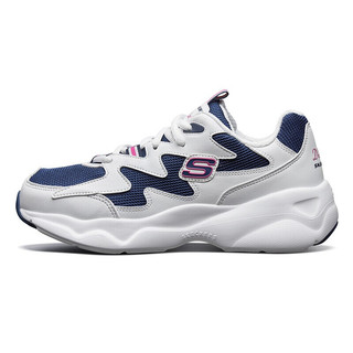 SKECHERS 斯凯奇 D'Lites Airy 女子休闲运动鞋 88888105/WNVP 白/蓝/粉 42