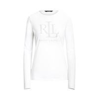 RALPH LAUREN 拉尔夫·劳伦 女士圆领长袖T恤 WMLRKNIS6820009 白色 XL